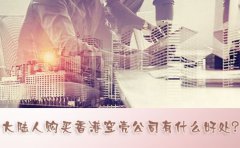 大陸人購買(mǎi)香港空殼公司有什么好處？